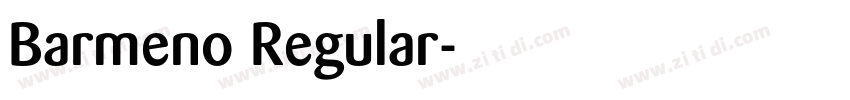 Barmeno Regular字体转换